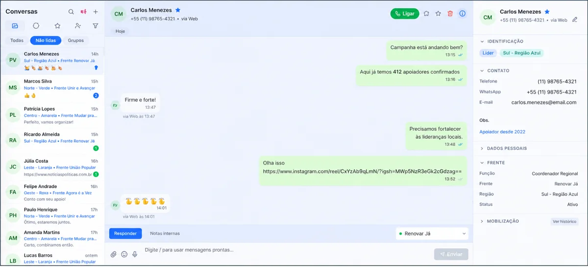 Conversas — Político IA
